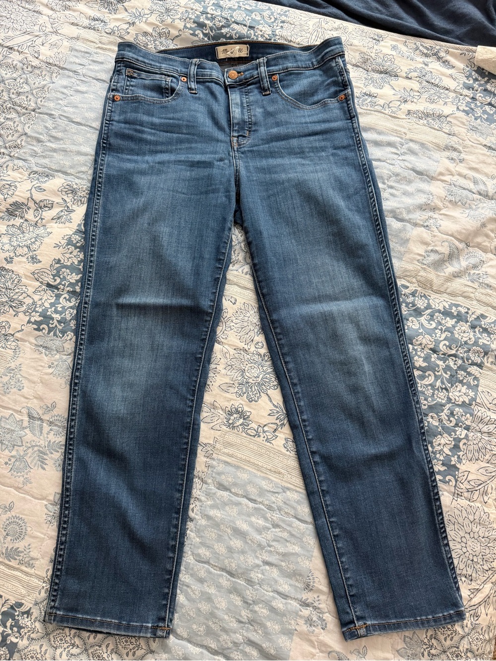Madewell Medium Blue Straight-Leg Jeans